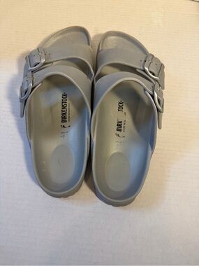 Birkenstock Arizona Eva Metallic Silver Sandals 41